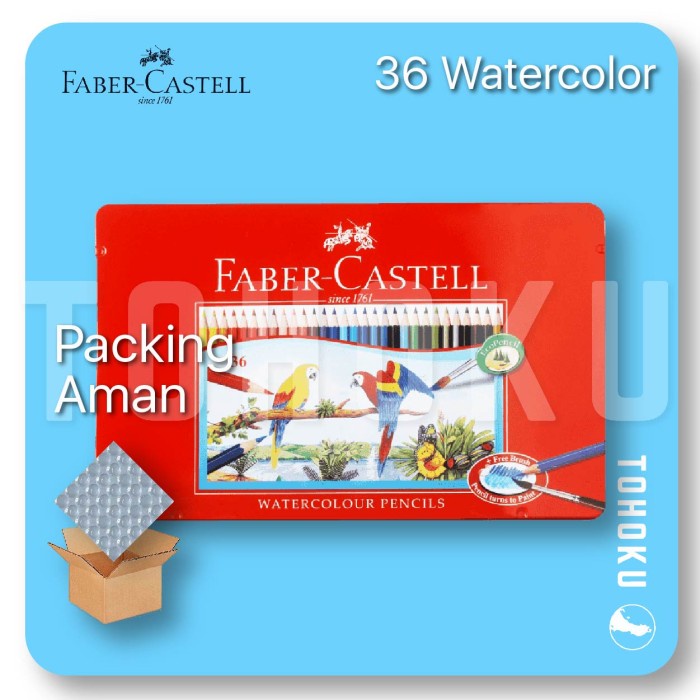 

[COD] Pensil Warna Kotak Kaleng / Tin Case Faber Castell 36 Watercolour