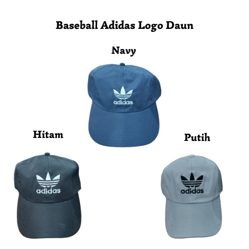 Topi Baseball Bordir Logo Adidas Unisex Kualitas Premium