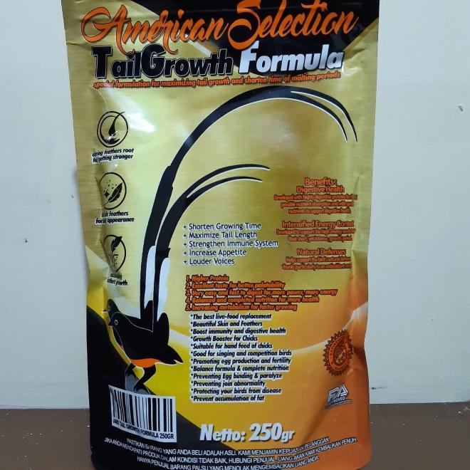 AMS Tail Growth American Selection Formula Pur Murai Dorong Ekor