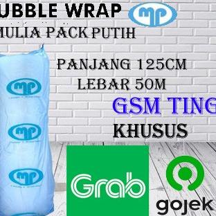 

Bubble Wrap Merek Mulia Pack Uk 1,25m X 50M Putih / 1 roll / Gulungan