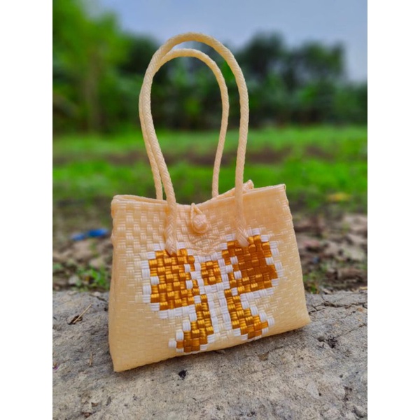 jali bag paty sulam/ tas anyaman/ tas jali hello kitty