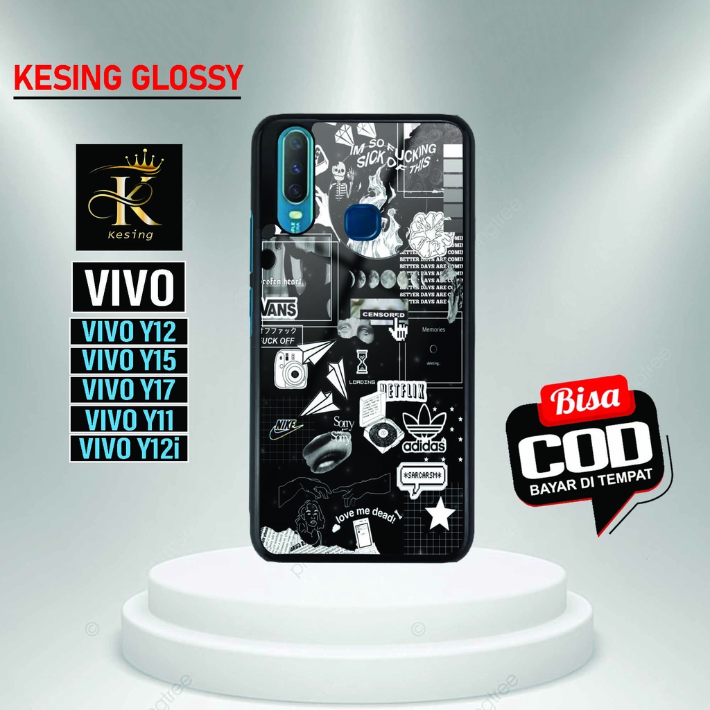 Case Vivo Y12 Y15 Y17 Y11 Y21I - Gambar STICKER - Hardcase Vivo Y12 Terbaru - Silikon Hp Vivo Y15 - 