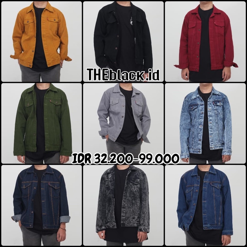 Jaket jeans Black &amp; Jaket Cowok &amp; jeans pria COD BAYAR DITEMPAT &amp; jaket denim sadwash