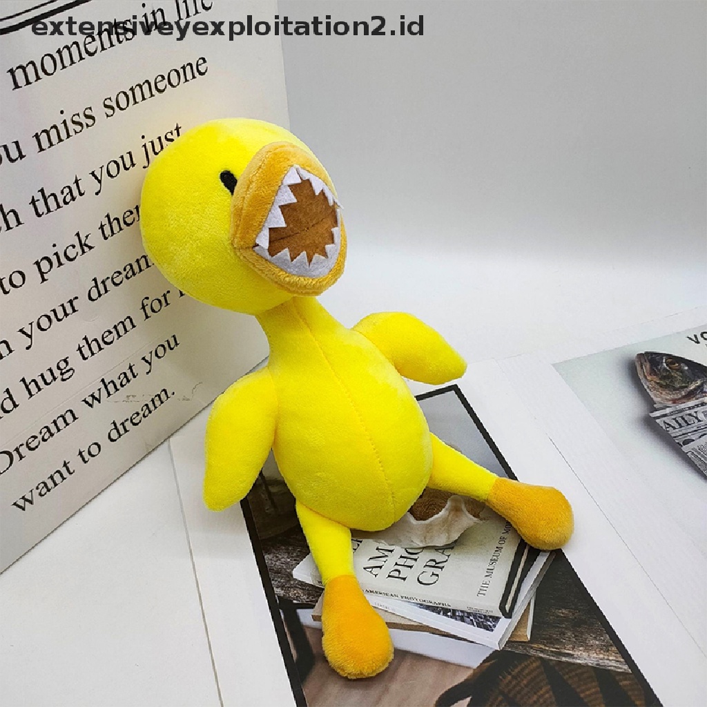 Mainan Boneka Stuffed Plush Hewan Monster Biru Lembut Untuk Anak