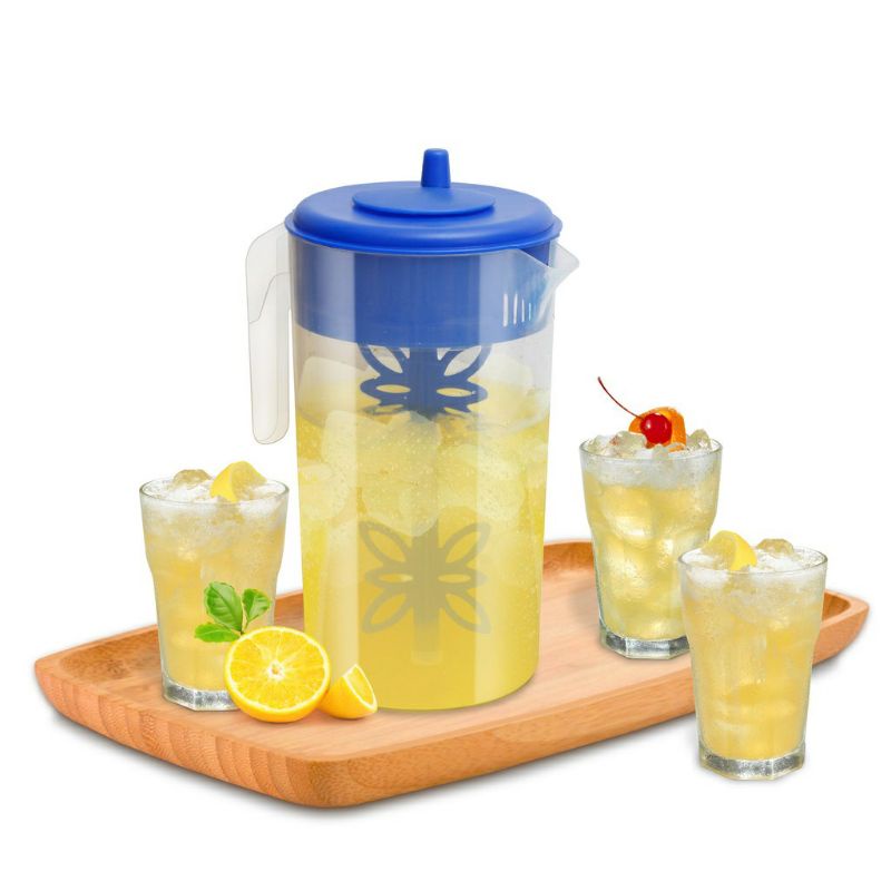 KD1 Waterjug Rovega / Premium Waterjug / Teko Air Food Grade Dengan Pengaduk / Mug Minum Dengan Pengaduk / Teko Minum / Teko Air / Teko Air Minum / Rovega Waterjug Round