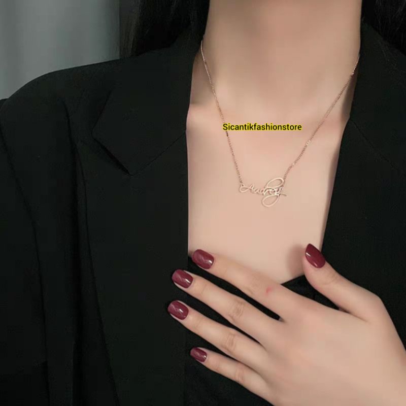 KALUNG TITANIUM WANITA TRENDING ASLI TITANIUM ANTI KARAT SELAMANYA KALUNG TITANIUM FASHION STYLE WANITA KOREA HARIAN PEREMPUAN KADO ULANG TAHUN PERGI PESTA