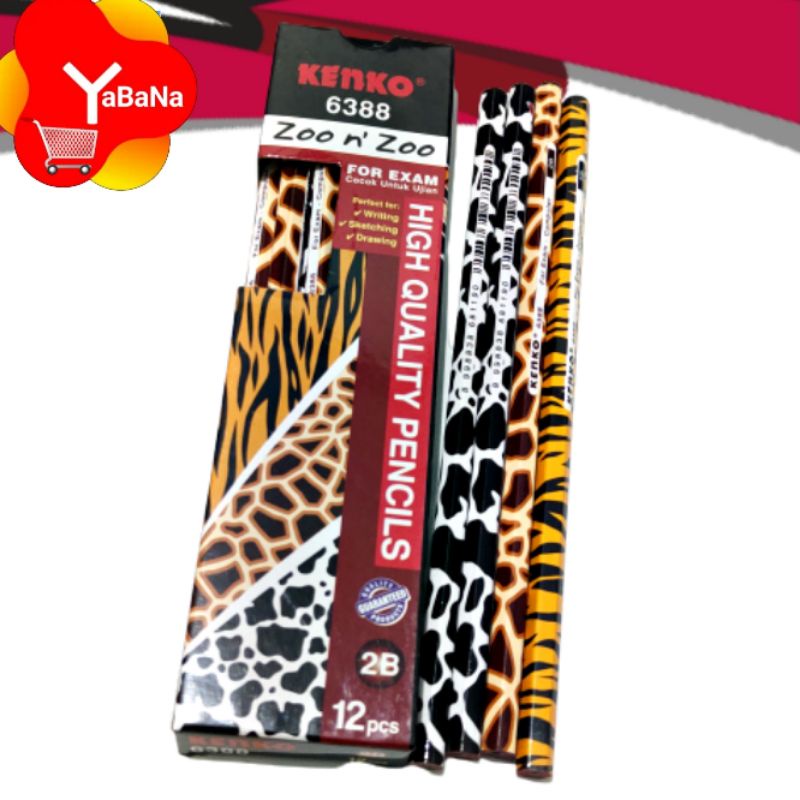 

Pensil Kenko 6388 Kenko Zoo n'Zoo For Ekam Cocok untuk ujian 12pcs