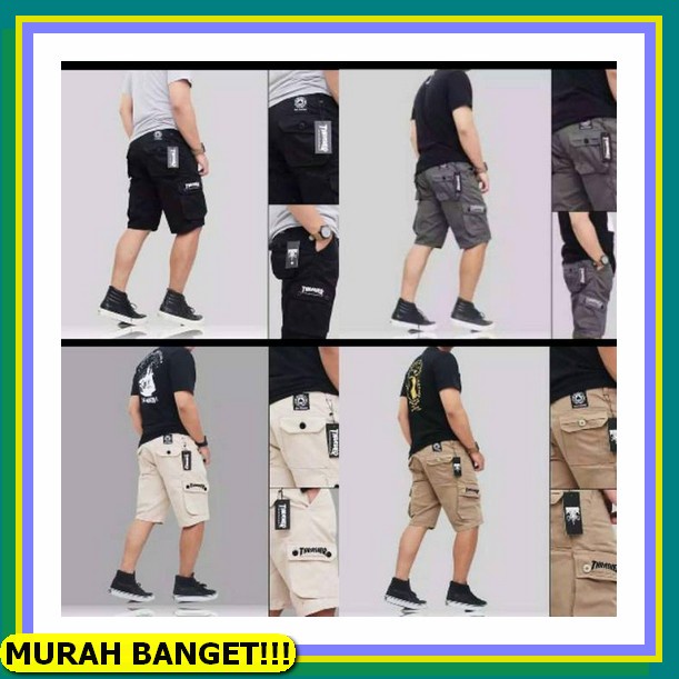 Store Celana Panjang Cargo Hitam Jogger H&M Cargo Joggers Pants New Original Sz S-Xl Celana Pria Roe