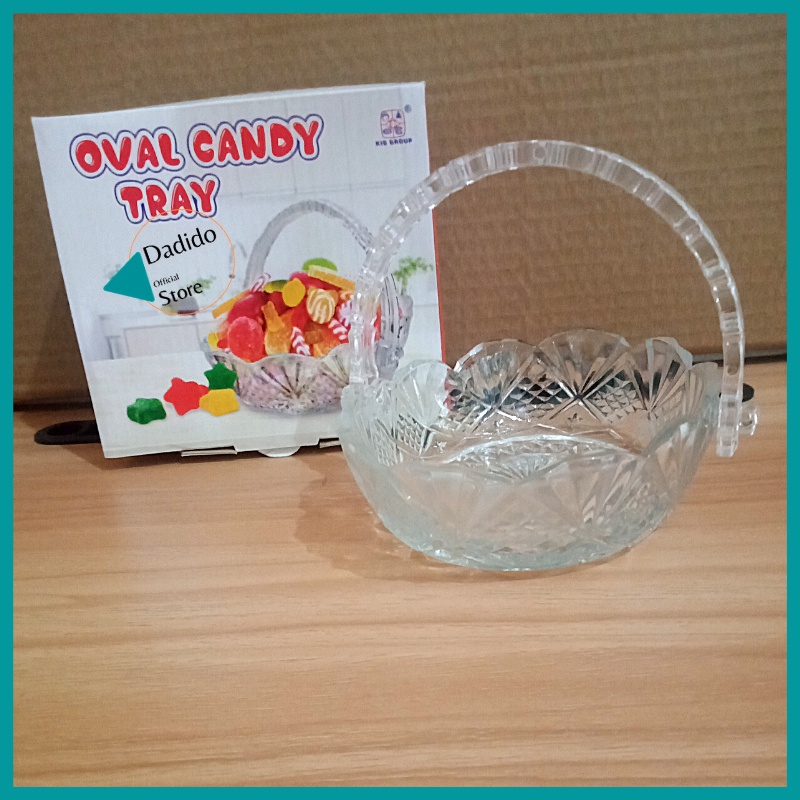 Mangkok Kaca Kecil Tempat Permen Cemilan - Kedaung Oval Candy Tray
