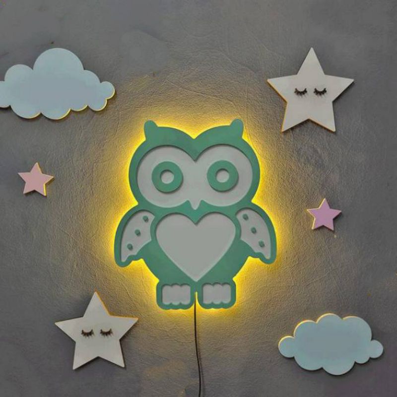 lampu tidur, lampu model burung hantu