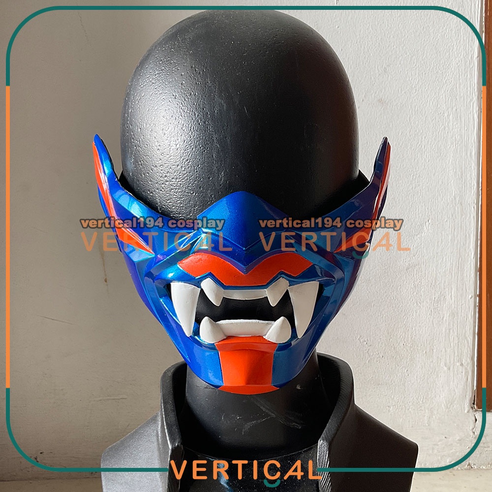 VALORANT YORU MASK ONI MASKER COSPLAY TOPENG TECHWEAR MENPO CYBERPUNK TENGU HANNYA PRIME CHAMPION KO