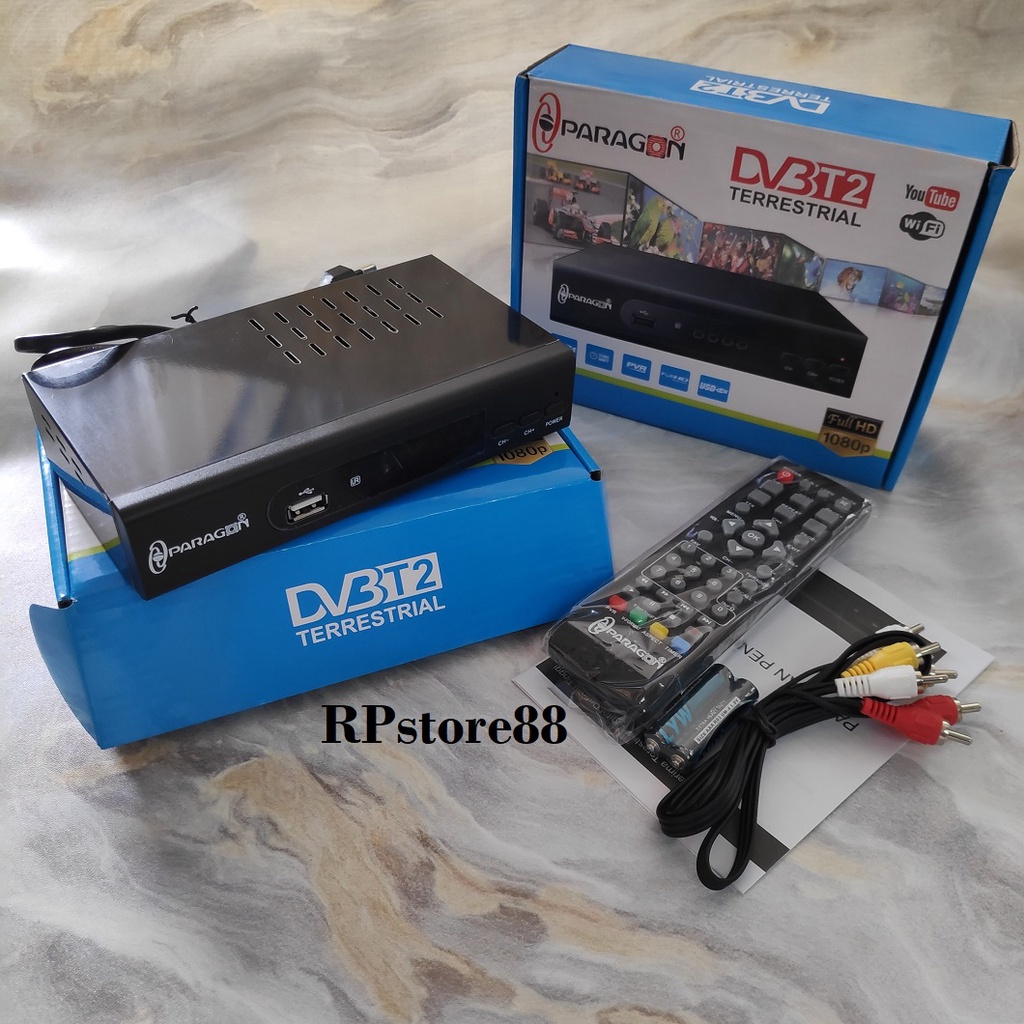 SET TOP BOX PARAGON DVB-T2 DIGITAL TV KOMINFO RESMI - STB PARAGON