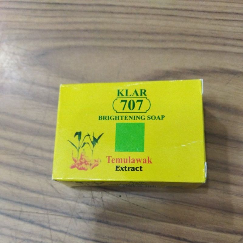 SABUN TEMULAWAK KLAR 707 ORIGINAL/SABUN WAJAH TEMULAWAK/BRIGHTENING SOAP