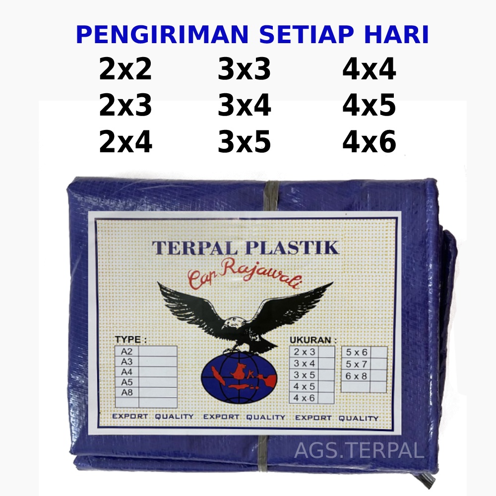 MURAH TERPAL 4x4 TERPAL PLASTIK A5 CAP RAJAWALI 4x4 TERPAL TERMURAH 4x4 TERPAL CAP RAJAWALI 4x4