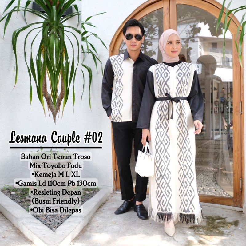 Couple Tenun Couple Keluarga Dress Kondangan Baju Couple Pasangan Couple Modern Baju Couple Kekinian