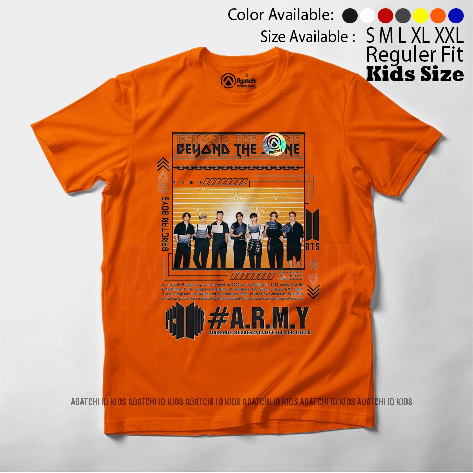 Baju Kaos Atasan Anak Perempuan Motif Personil Grup BTS / Bangtan Boys