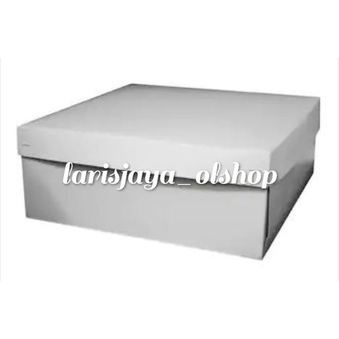 

DISKONN!!!Dus Snack/Dus Nasi Polos Warna Putih Uk. 25 x 25 x 10 COTID ( ECER/PER PCS )