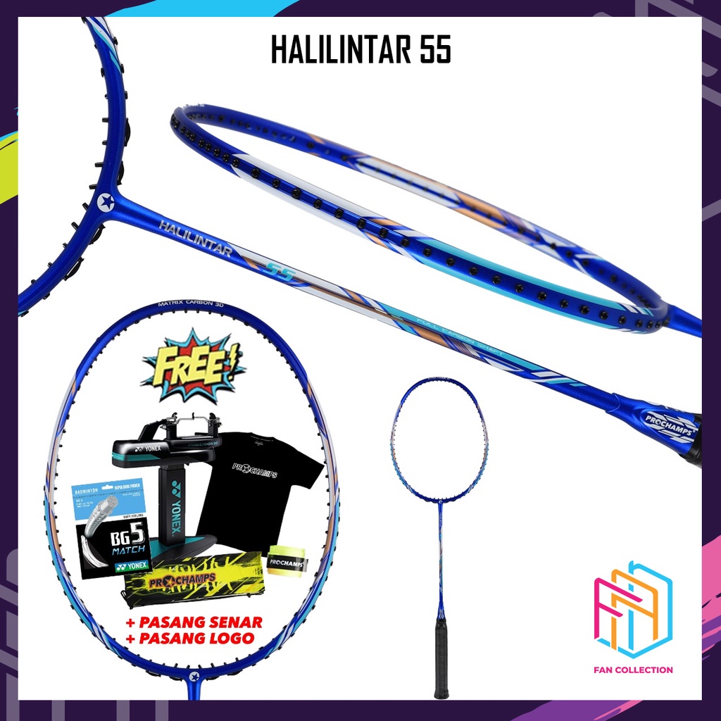 PROCHAMPS Halilintar 55/66/77/88/99 Raket Badminton Original