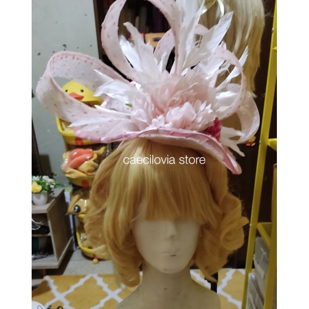 Fascinator Luxurious Victorian Topi Elegan Lolita Cosplay