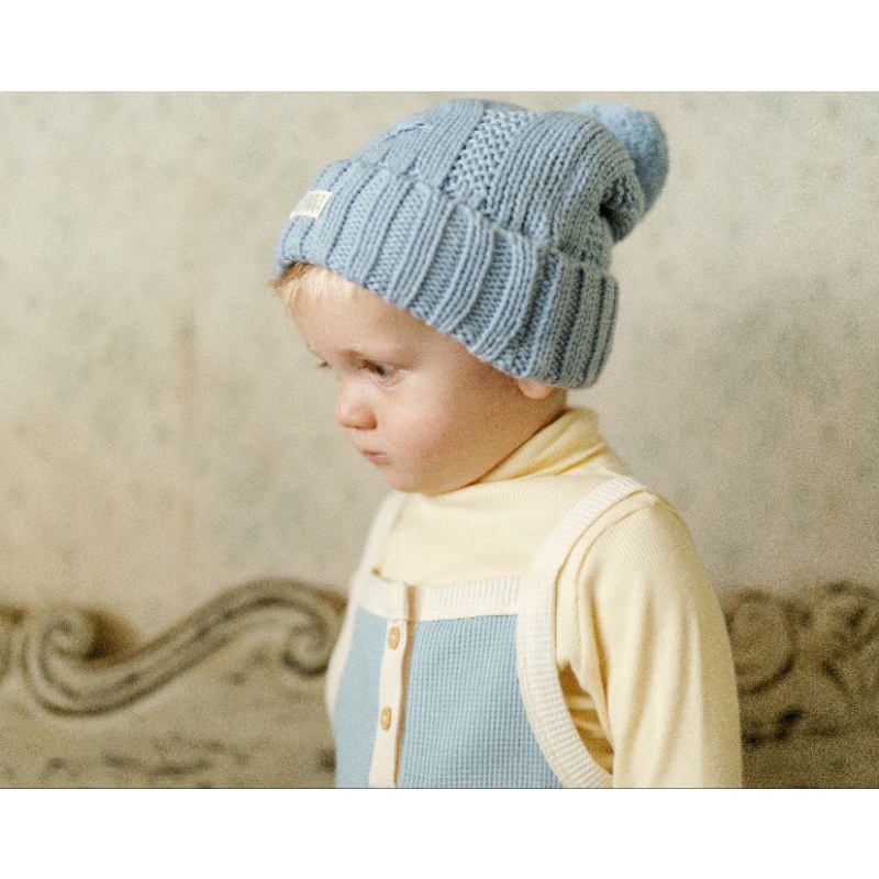 BOHOPANNA - BRAIDS BONNET BOHOPANNA - KNIT BEANIE KID - TOPI RAJUT ANAK