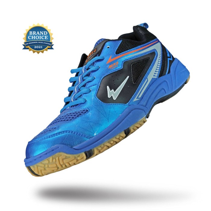 Sepatu Eagle Badminton Pria Astro Biru/Hitam – Badminton Shoes - 38