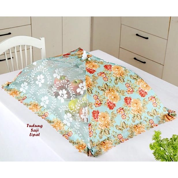 Tudung Saji Lipat Bulat Dan Kotak Motif Bunga Terbaru