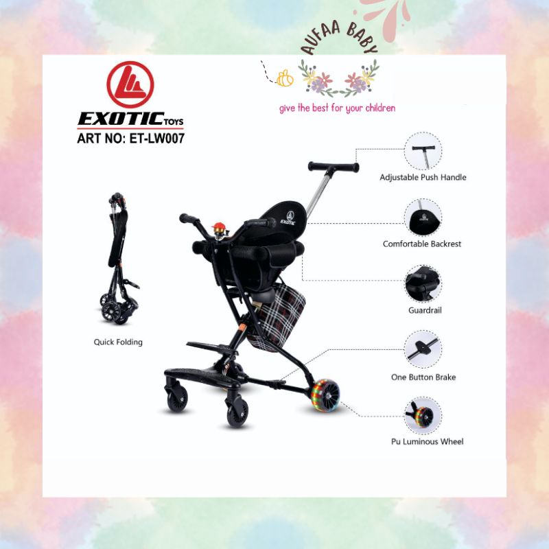 AUFAA ❤ STROLLER MICROTRIKE SPACEBABY EXOTIC PACIFIC LW 007,LW 011,LW 002,LW 101,LW 005, LW 105, LW 
