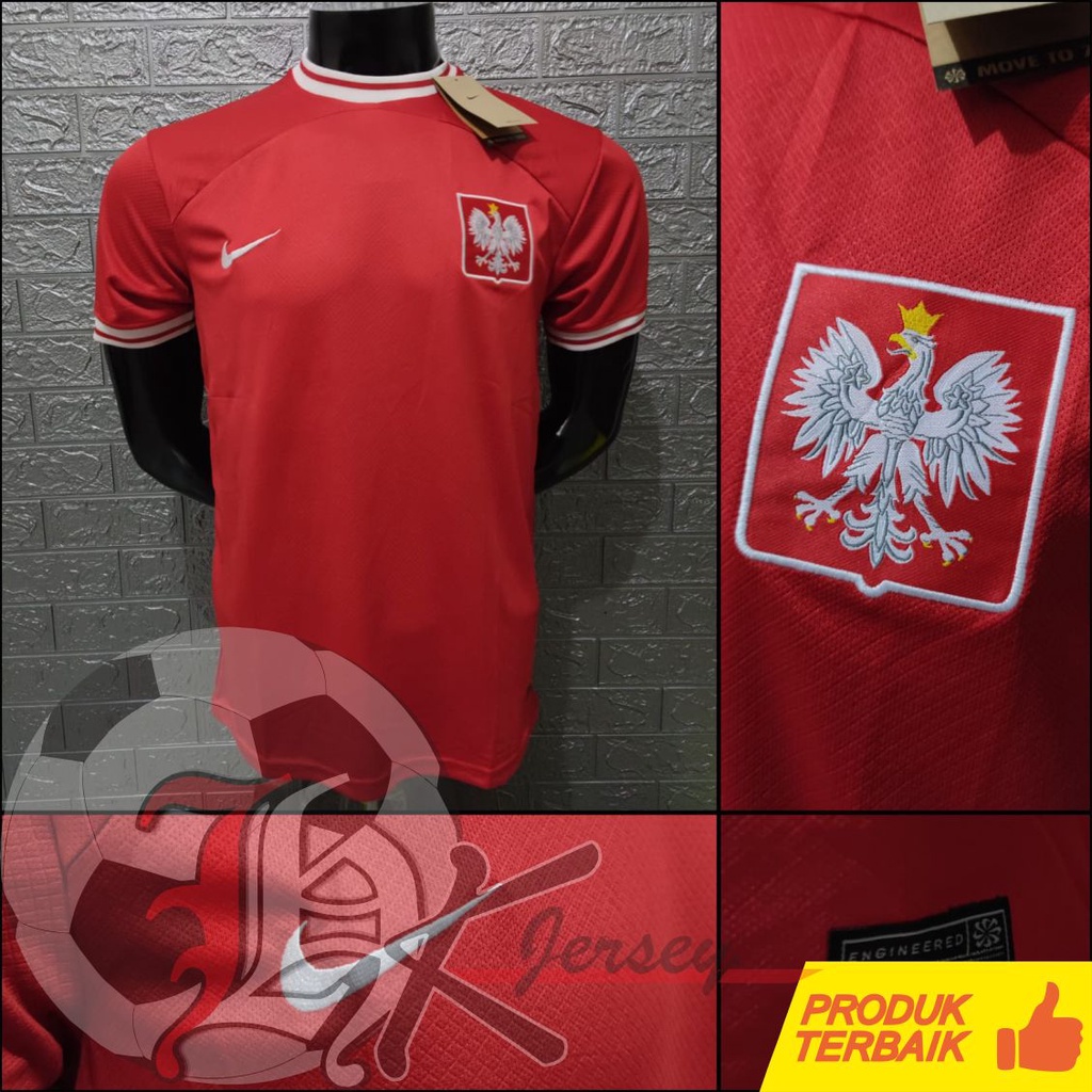 Jual JERSEY BOLA POLANDIA AWAY WORLD CUP 2022 | Shopee Indonesia