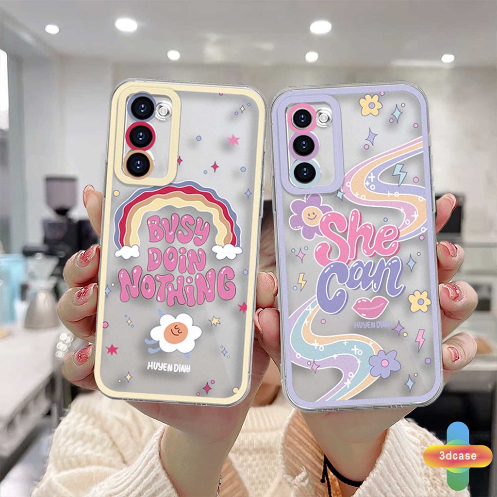 Soft Case TPU Motif Pelangi Untuk Samsung A52 A13 A32 A12 A03 A51 A03S A23 A10S A50 A20S J7 Prime A02S A20 A50S A10 A30S A52S A30 M12 M01S A125 A13 Life F12 M10S M40S A515F A207F M02S A025 F02S