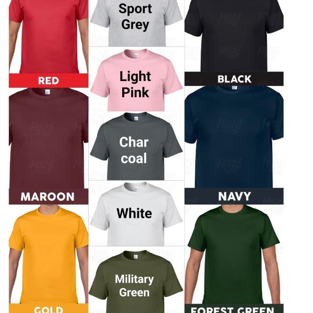 Kaos Polos GILDAN Premium Cotton 76000 - Gold, XL