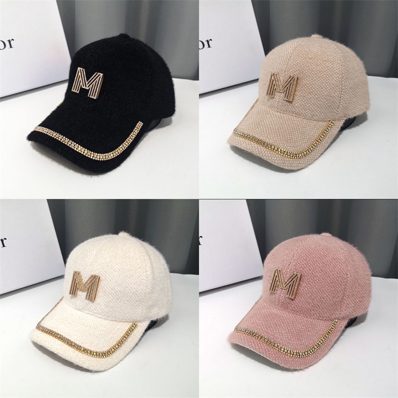 Topi baseball Bahan plush Hangat Untuk Musim Gugur Dan Dingin