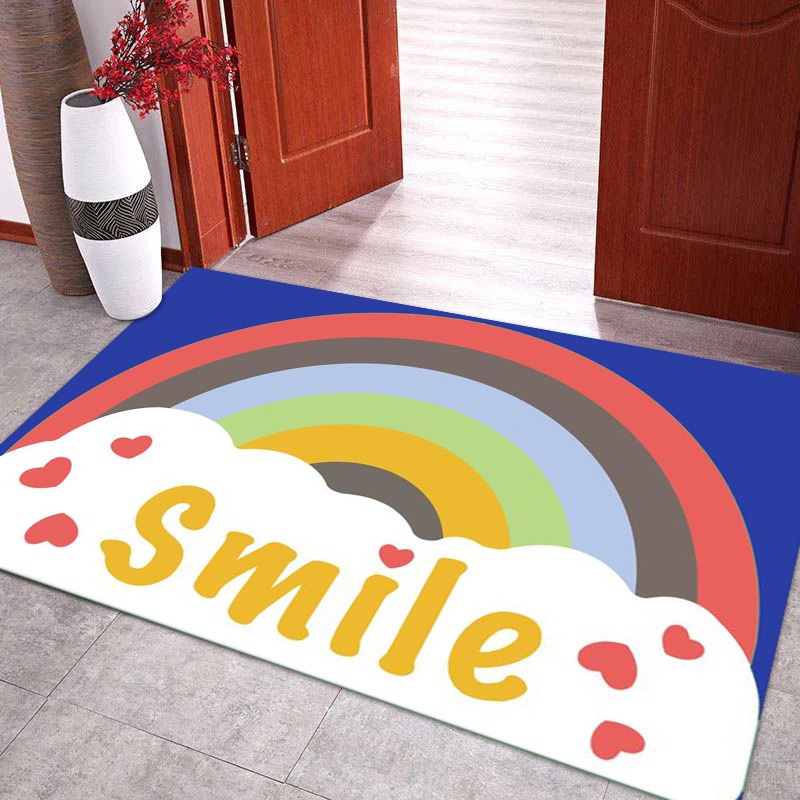 ♫ Megata ♫ KKP002 SS Keset Kaki ( Kemasan Plastik ) Anti Slip 15 Motif Lucu Lucu Cute 40x60CM Bahan Polyester Alas Lantai Keset Kamar Mandi