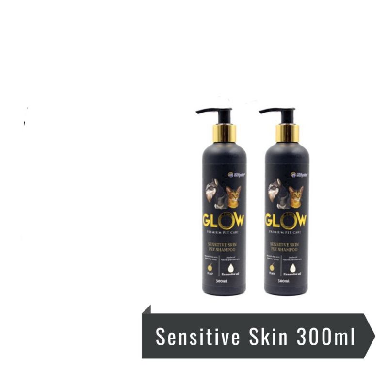 Shampo kucing dan anjing - Glow Sensitive Skin 300 mL
