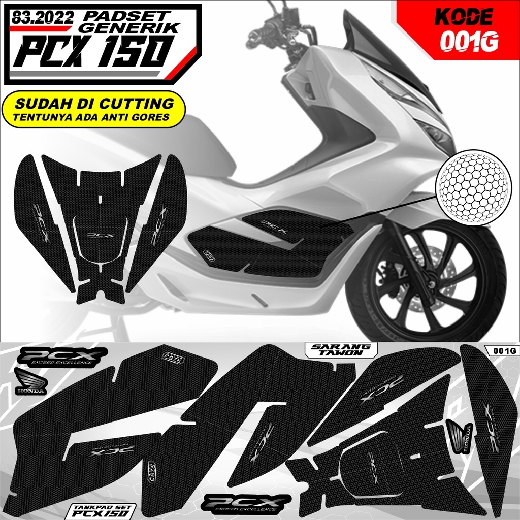 Sticker Tankpad Sidepad Full Set Honda Pcx 150 ALL HONDA PCX 150 kode 001