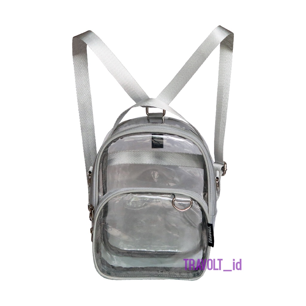 Premium Sling Bag 3in 1 - Travolt - 6 Warna Tas PVC Selempang ransel Transparan - Tas PVC Mika tebal  - Tas Konser KPOP - Daew-3