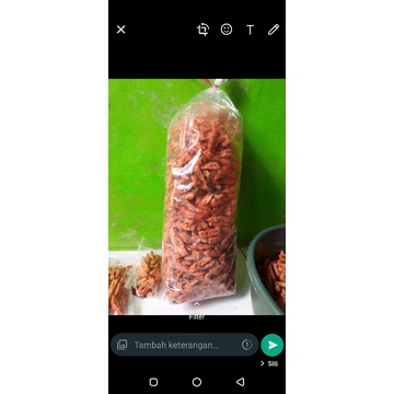 

basreng original dan pedas daun jeruk kemasan 1kg