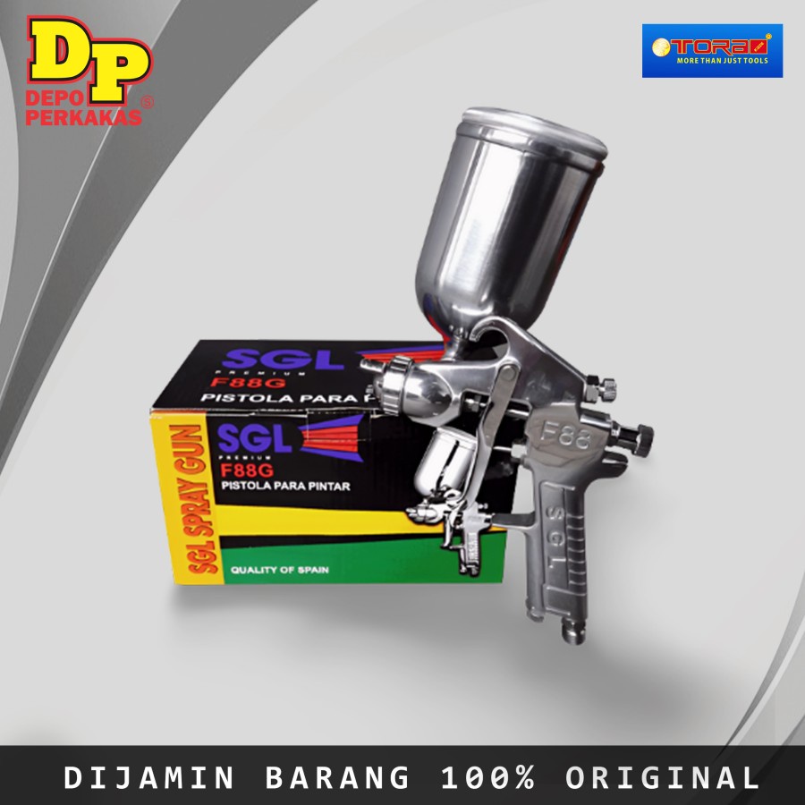 SGL Spray Gun High Fine Polishing F88G - Alat Semprot Cat Tabung Atas