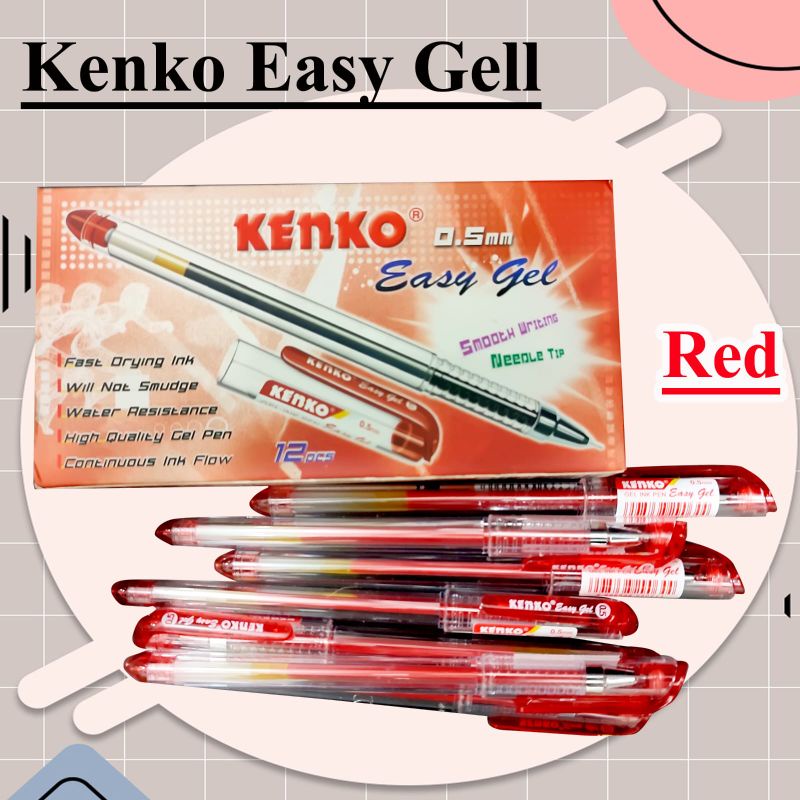 

Kenko easy gel warna merah per kotak