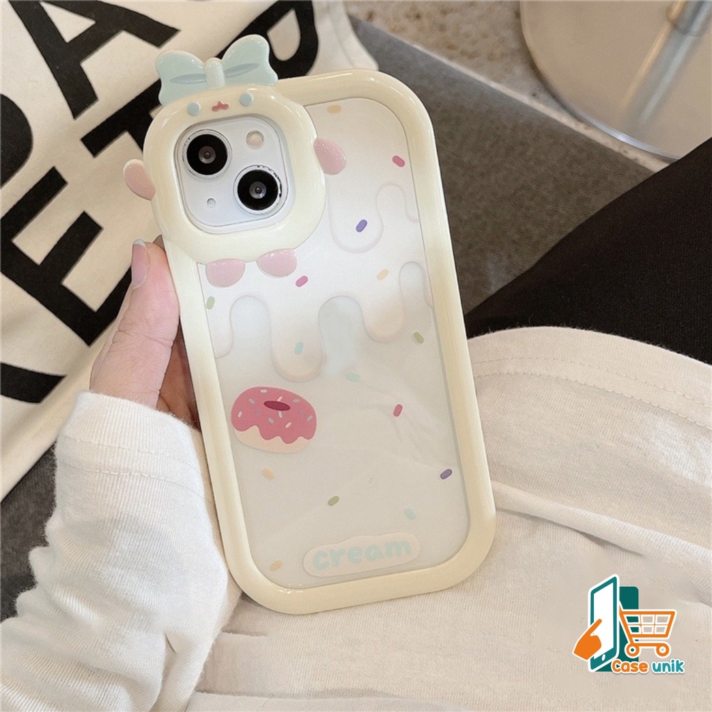 SS121 CASE SOFTCASE DESAIN ES KRIM KUE STRAWBERRY IPHONE 6 7 SE 2020 6+ 7+ 8+ XR X XS MAX 11 12 13 14 PRO MAX CS4996