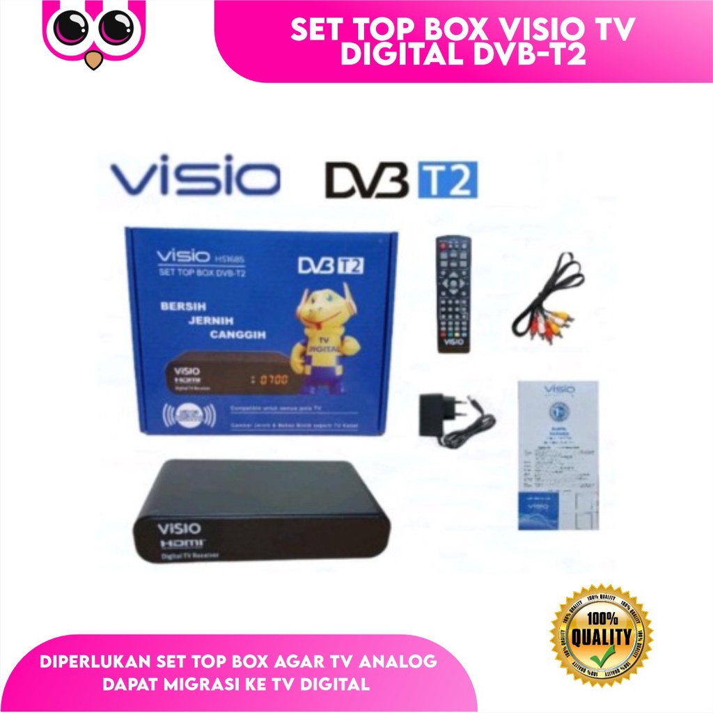 SET TOP BOX VISIO TV DIGITAL DVB-T2