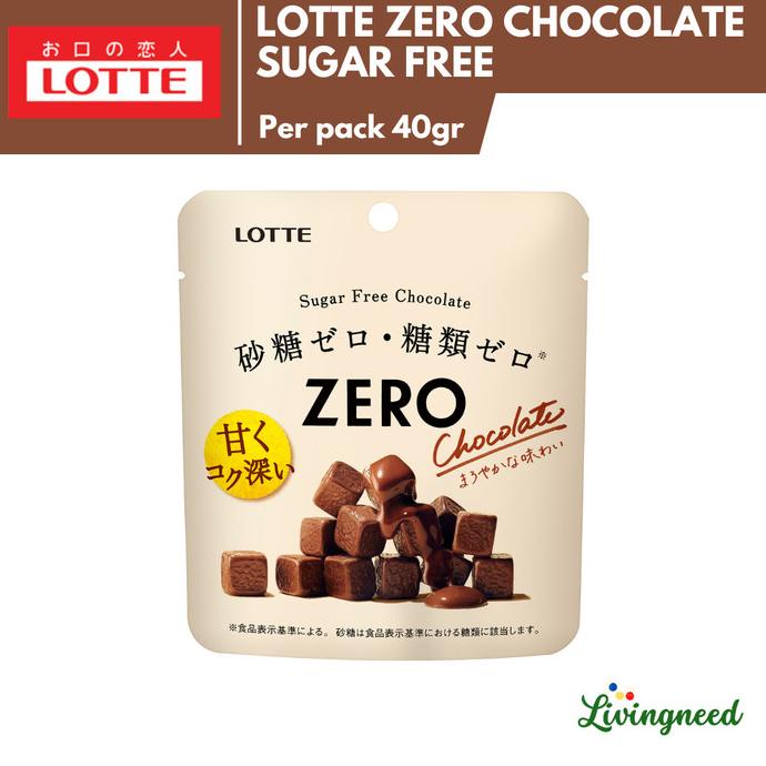 

Cokelat Lotte Zero Sugar Free Chocolate Snack Import Jepang 40gr