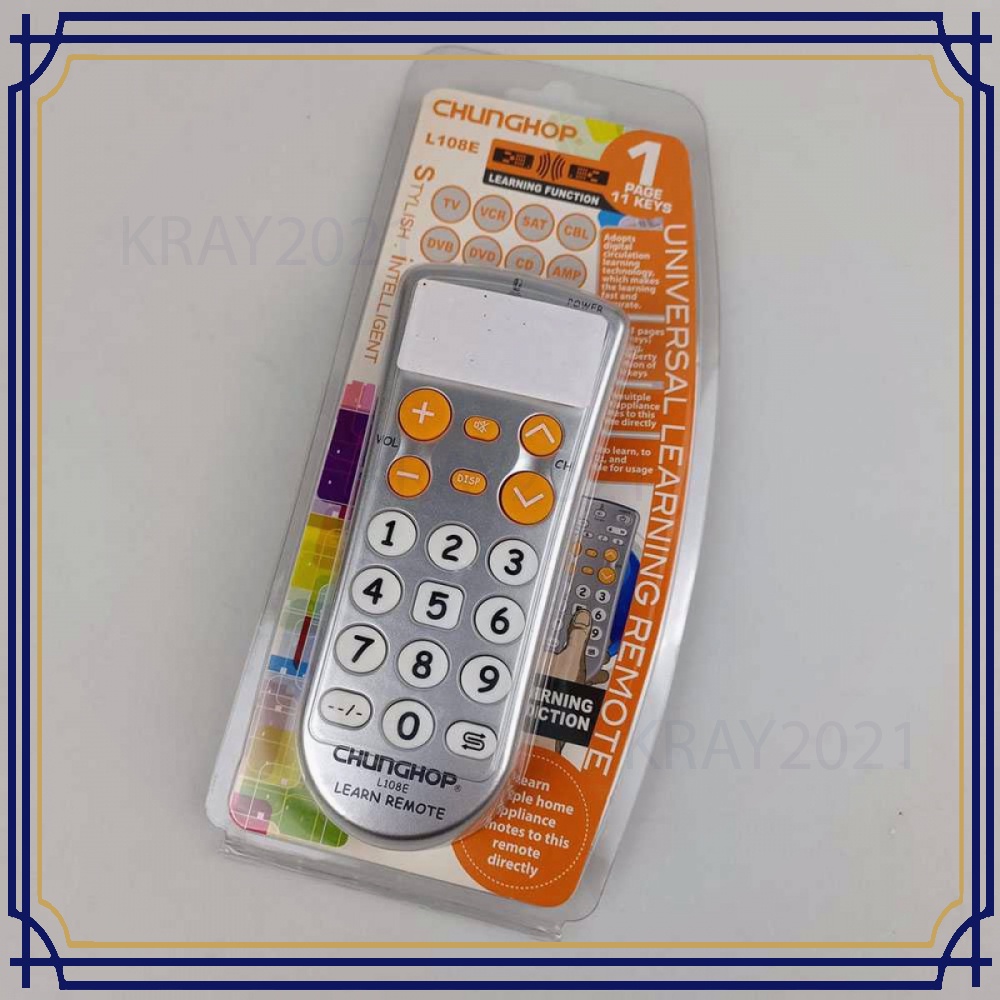 Universal Learning IR Remote 11 Keys TV598