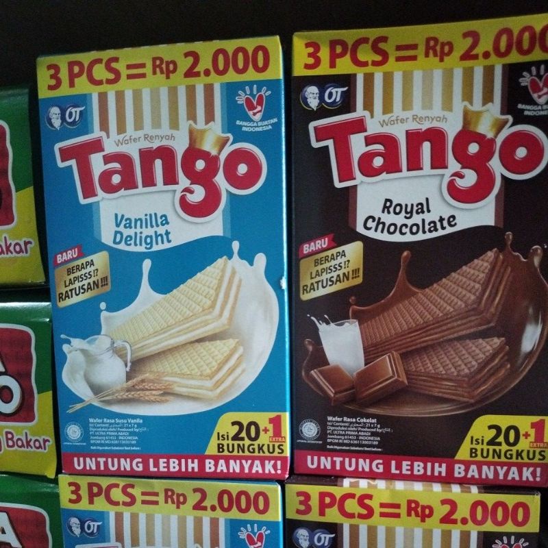 

Tango Wafer 7gr Box Isi 20 Pcs