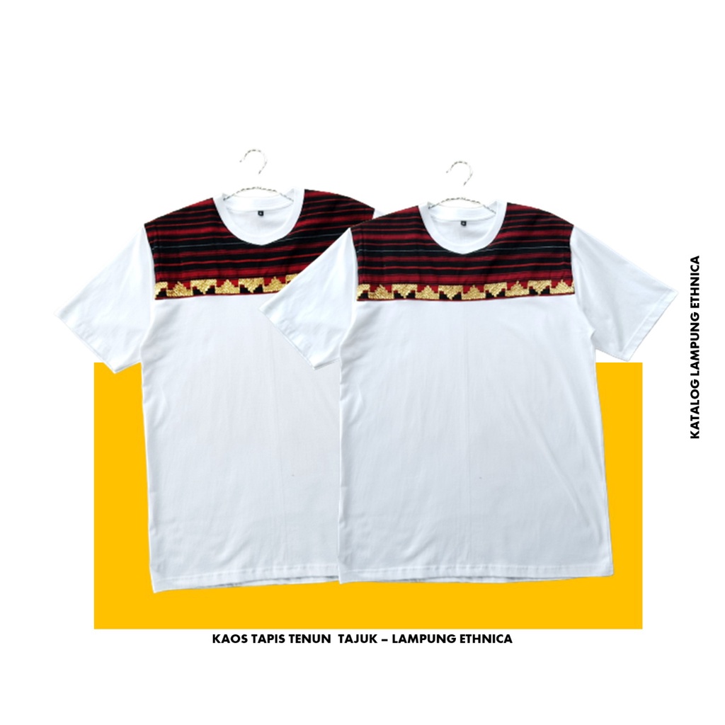 LAMPUNG ETHNICA OFFICIAL- TAPIS LAMPUNG ASLI - KAOS TAPIS LAMPUNG ETHNIC - KAOS MOTIF TAJUK - KAOS L