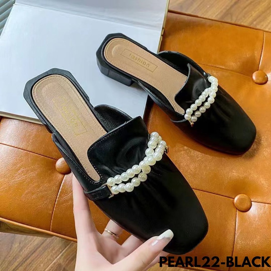 SANDAL WANITA KEKINIAN SELOP TRENDY COMFORTABLE LENTUR BAHAN RUBBER IMPORT PEARL22