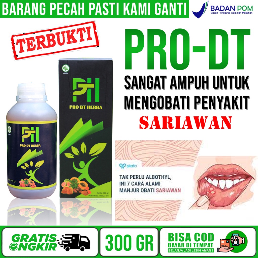 Jual Pro Dt Herba Obat Luka Di Mulut Obat Sariawan Di Lidah Gusi