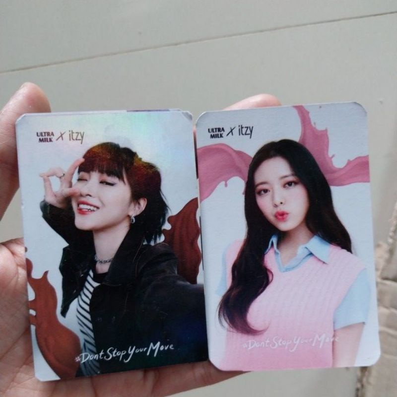 ULTRA MILK X ITZY PHOTOCARD UNSEALED