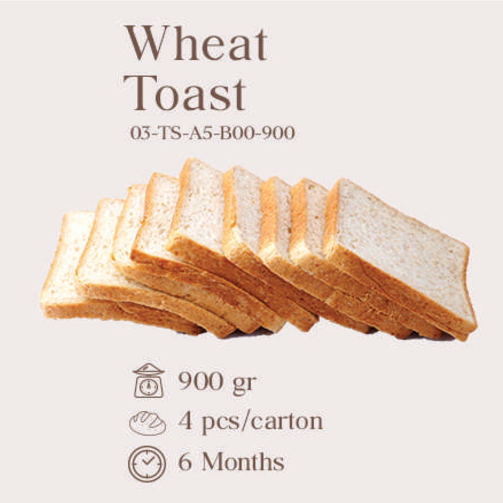 

WHEAT TOAST BREAD FRESH/READY-TO-EAT (KARTON)