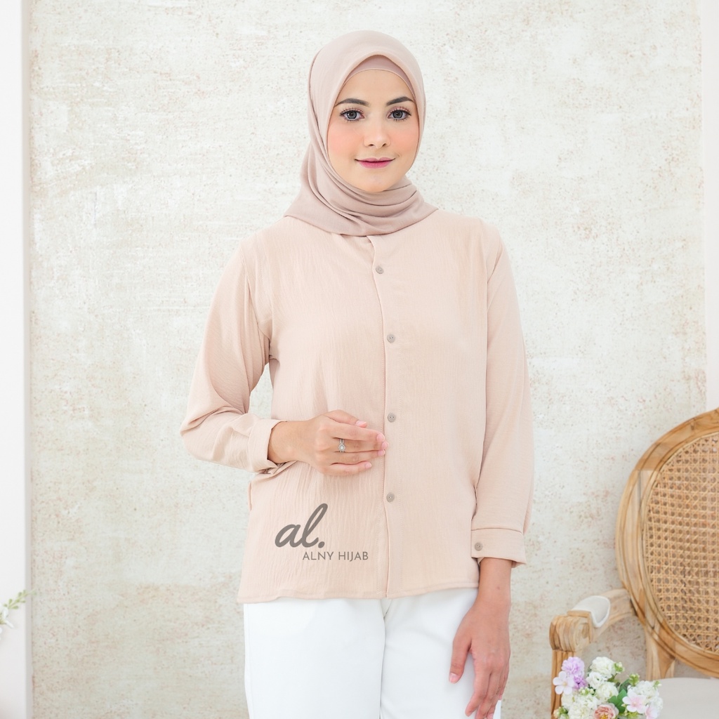 Blouse Wanita Crinkle Airflow / Kemeja Wanita / Atasan Wanita / Blouse Vella Crinkle Airflow