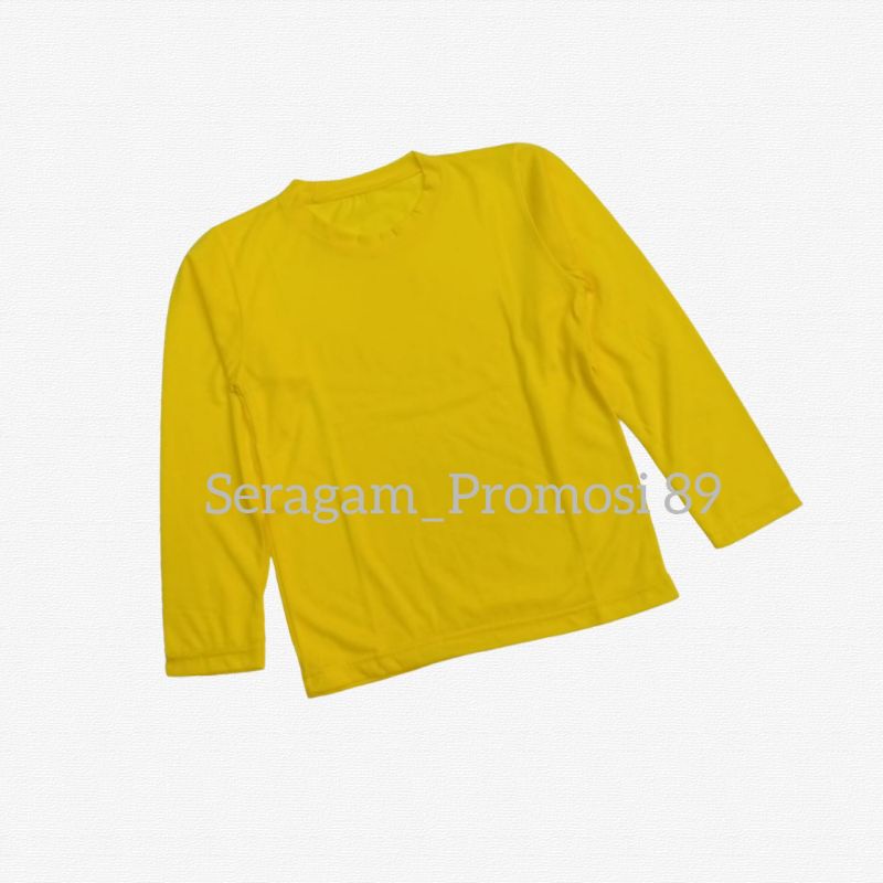 KAOS POLOS ANAK LENGAN PANJANG COTTON  BAJU KAOS ANAK UMUR 2TAHUN - 11 TAHUN KAOS TSHIRT LENGAN PANJANG